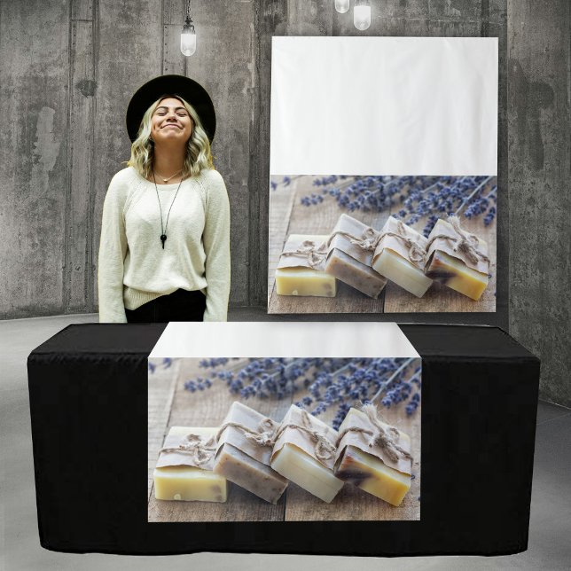 Pop Up Shop Table Runner Banner Business Foto Wandteppich (Pop Up Shop Table Runner Banner Business Photo Tapestry)