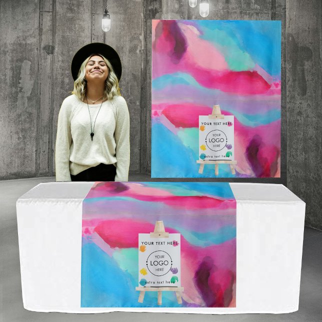 Pop Up Shop Table Runner Banner Business Logo Art Wandteppich (Pop Up Shop Table Runner Banner Business Logo Art Tapestry)