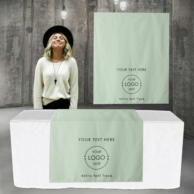 Pop Up Shop Table Runner Banner Business Logo Text Wandteppich (Pop Up Shop Table Runner Banner Business Logo Text Tapestry)
