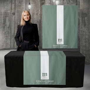 Pop-Up-Shop-Tischläufer-Banner-Logo Grün Wandteppich