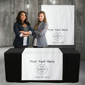 Pop-Up-Shop-Tischläufer-Banner-Logo-Handschriftlic Wandteppich