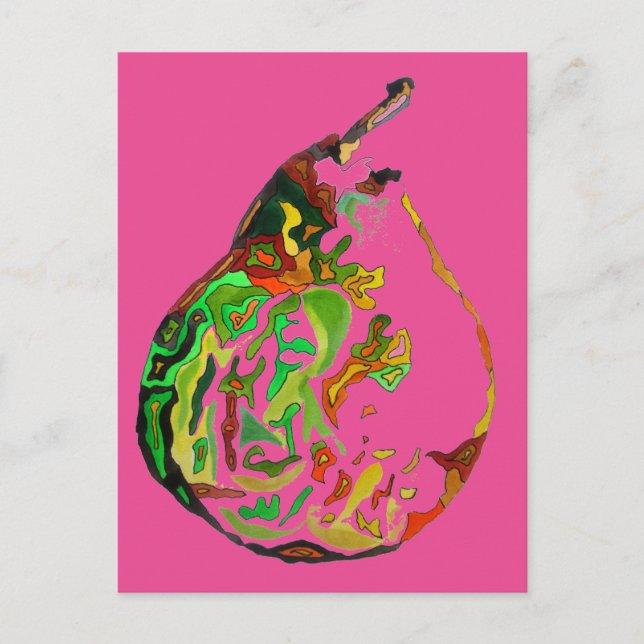 Pop von Birnen Postkarte (Vorderseite)