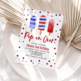 Pop von Eiswürfeleis-Pop zum Geburtstag von Over R Einladung
