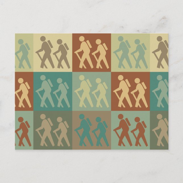 Pop Wandern Postkarte (Vorderseite)