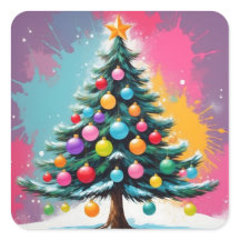 Pop Weihnachten mit Farbschatten
