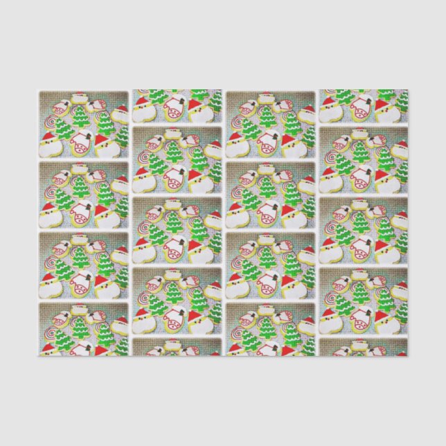 Pop Weihnachtskekse Seidenpapier (Vorderseite)