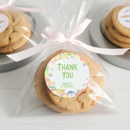 Pop weiter! Seifenblasen Geburtstagskind vielen Da Runder Aufkleber