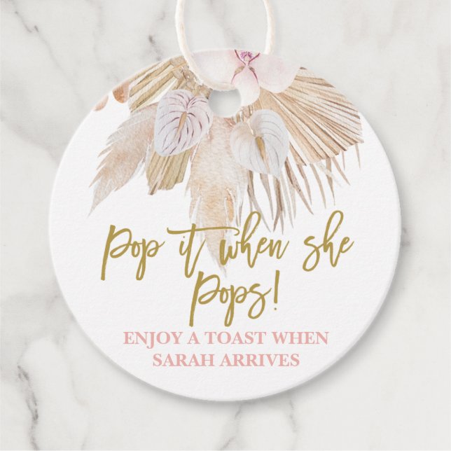 Pop, wenn sie Gras Pop Geschenkanhänger (Vorderseite)