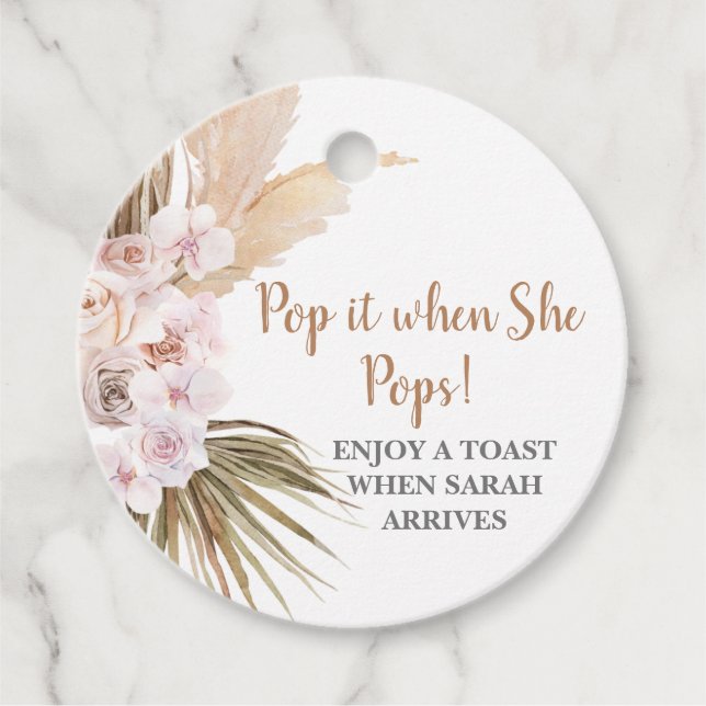 Pop, wenn sie Gras Pop Geschenkanhänger (Vorderseite)