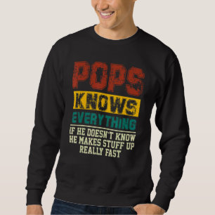 Pop wissen alles, wenn er Vintagen p.o. Sweatshirt