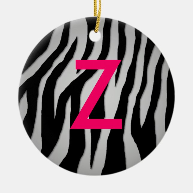 Pop Zebra Keramikornament (Vorne)