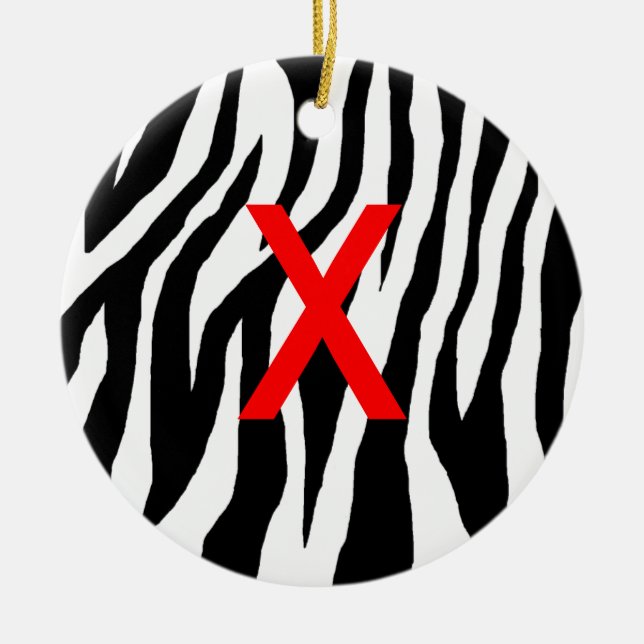 Pop Zebra Keramikornament (Vorne)