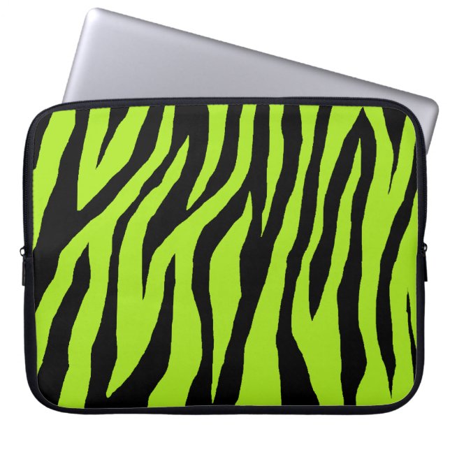 Pop Zebra Laptopschutzhülle (Vorderseite)