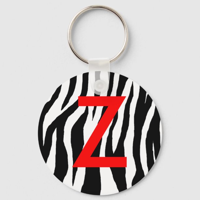 Pop Zebra Schlüsselanhänger (Vorderseite)