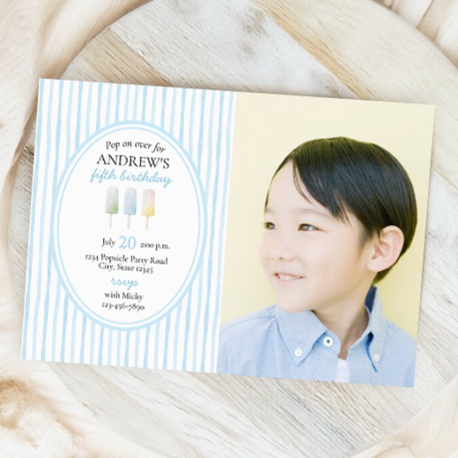 Pop zur Einladung über blaue Population (Von Creator hochgeladen)