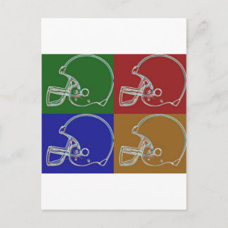 PopArt Helmet Postkarte