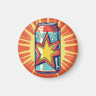 Popart-Style-Dose Limonade, Brause, Magnet