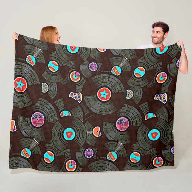 PopArt Vinyl Fleecedecke (Beispiel)