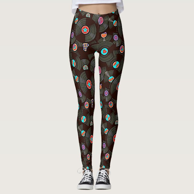PopArt Vinyl Leggings (Vorderseite)