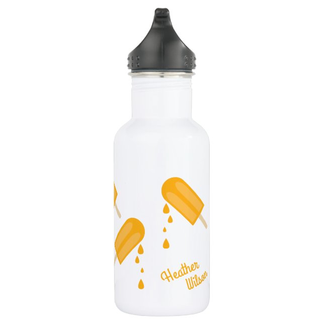 Popcles Niedlich Kids Water Flasche mit Namen Edelstahlflasche (Rechts)