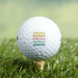 Popcles Vintag Ice Cream Retro Summer Design Golfball