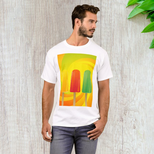 Popcles Yellow Green Mens T - Shirt (Von Creator hochgeladen)