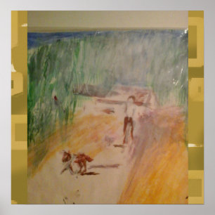 Popcorn Anime Abstrakt Poster