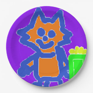 Popcorn Anime fröhliche Paper-Teller Pappteller