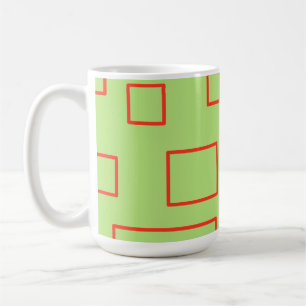Popcorn Anime Green Red Rectangle Kaffeetasse