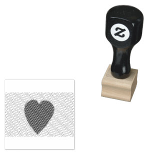 Popcorn Anime Heart Gummistempel
