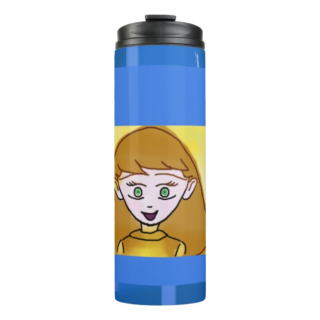 Popcorn Anime Merry Cartoon Theme Thermal Tumbler Thermosbecher (Vorderseite)