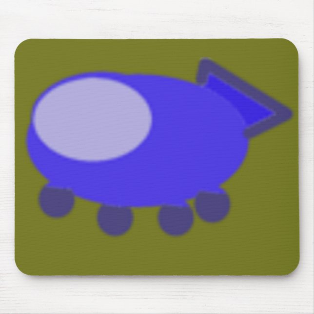 Popcorn Anime Puppy Spaceship Mousepad (Vorne)