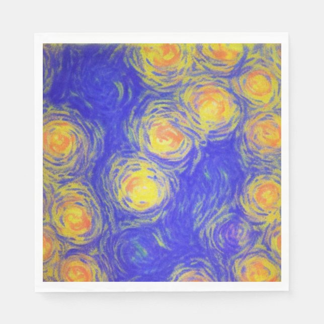 Popcorn Art Serviette (Vorderseite)