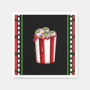 Popcorn-Auge Halloween-Schreckensnacht-Partygesche Serviette