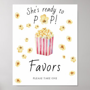 Popcorn-Baby-Party - Geschenke Poster