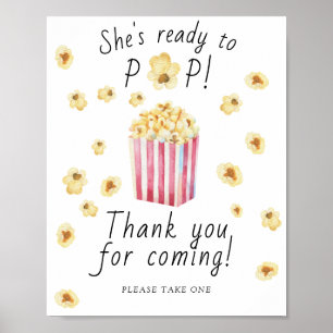 Popcorn-Baby-Party - Vielen Dank fürs Kommen  Poster