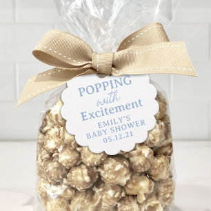 Popcorn Baby Shower Popping mit Spannung Geschenkanhänger