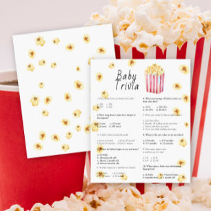 Popcorn - Baby Trivia Baby Shower Game