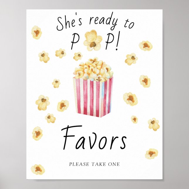 Popcorn-Babydusche - Lieblings-Poster Poster (Vorne)