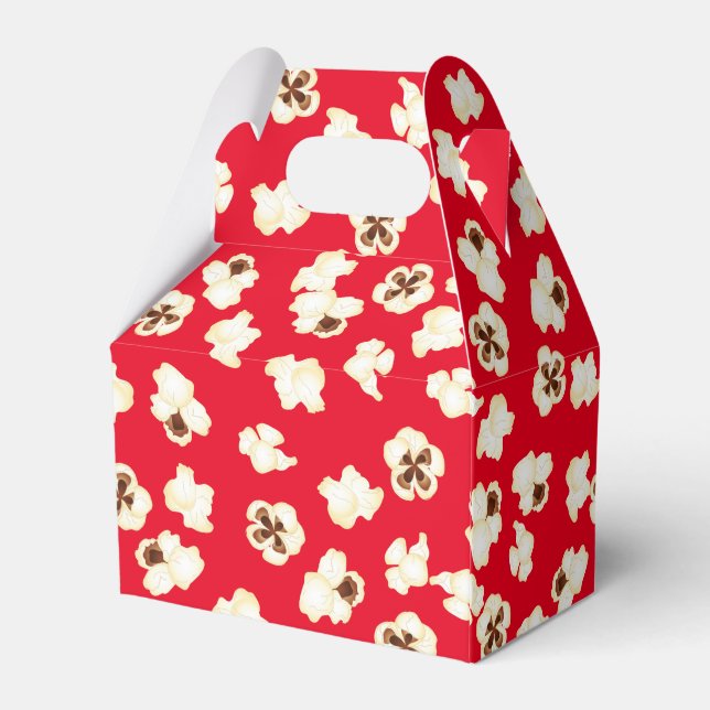 Popcorn Birthday Party Movie Theater Geschenkschachtel (Rückseite)
