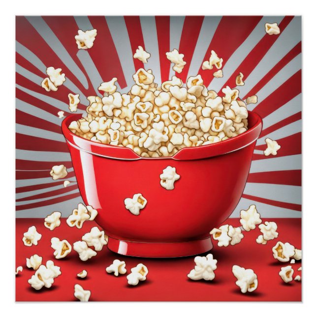 Popcorn Bowl explodieren Poster (Vorderseite)