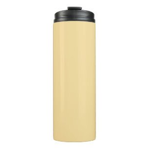 Popcorn Butter Gelb Solid Color Print Thermosbecher