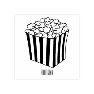 Popcorn-Cartoon-Abbildung Gummistempel