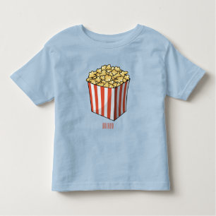 Popcorn-Cartoon-Abbildung Kleinkind T-shirt