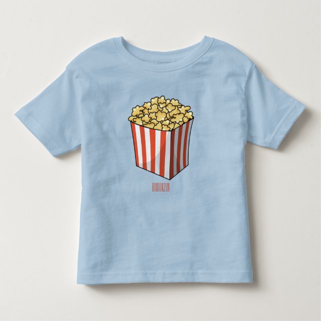 Popcorn-Cartoon-Abbildung Kleinkind T-shirt (Vorderseite)