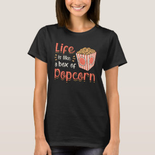 Popcorn Day Cinema Snack Pop Filmvorführung Idee T-Shirt