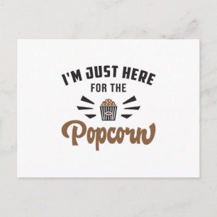 Popcorn Day Movie Pop Filmkinema Snack Idee Postkarte