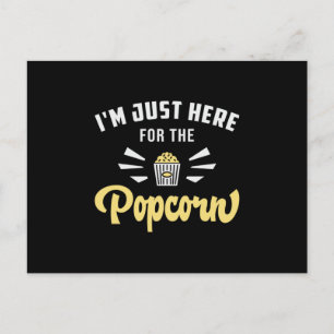 Popcorn Day Movie Snack Pop Filmvorführung Geschen Postkarte