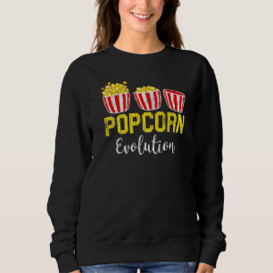 Popcorn Evolution Pop Corn Eater Graphic Sweatshirt