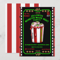 Popcorn Eyeballs Halloween Fright Night Movie